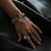 Double Skulls - White