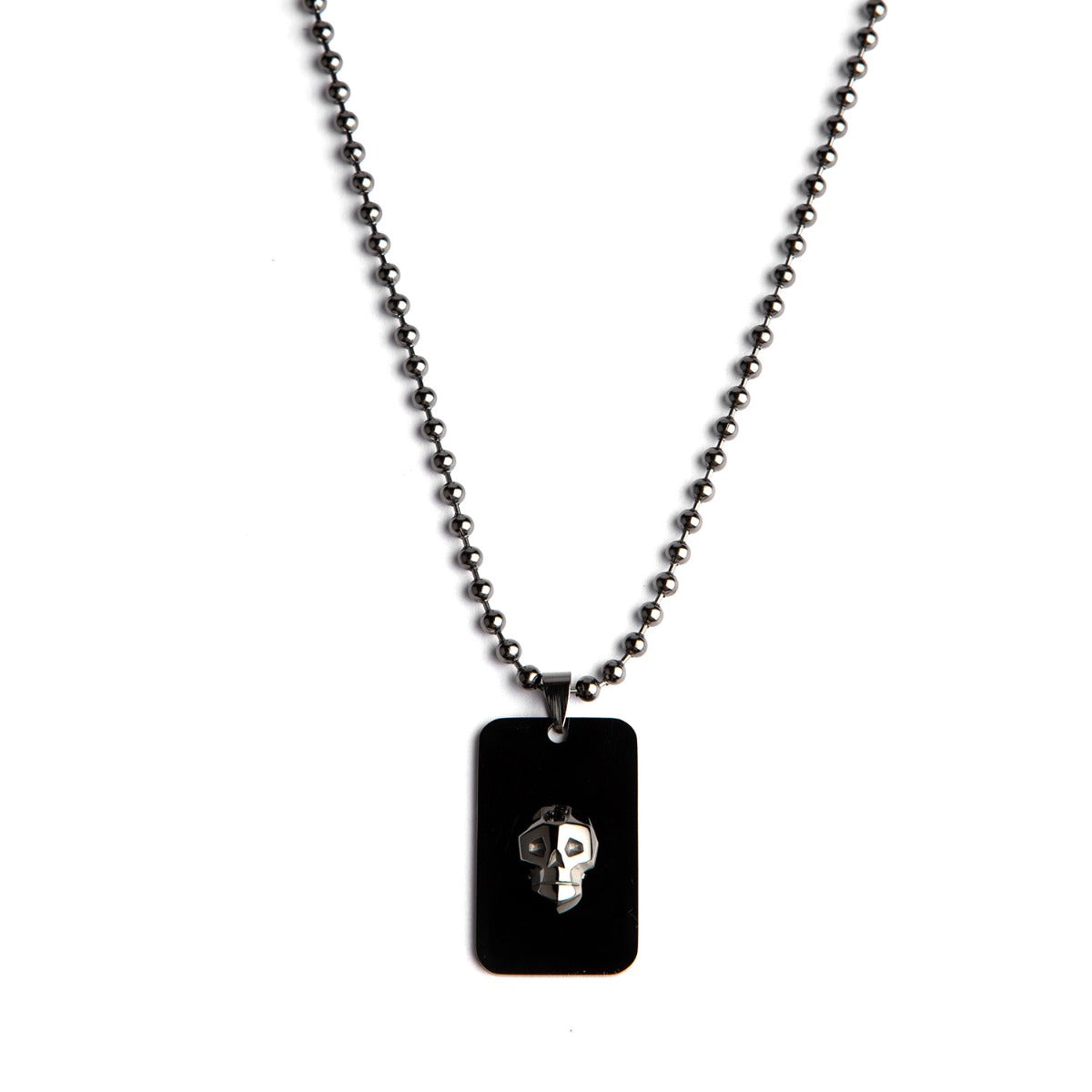 Dog Tag Skull Gun Rock by Sweden