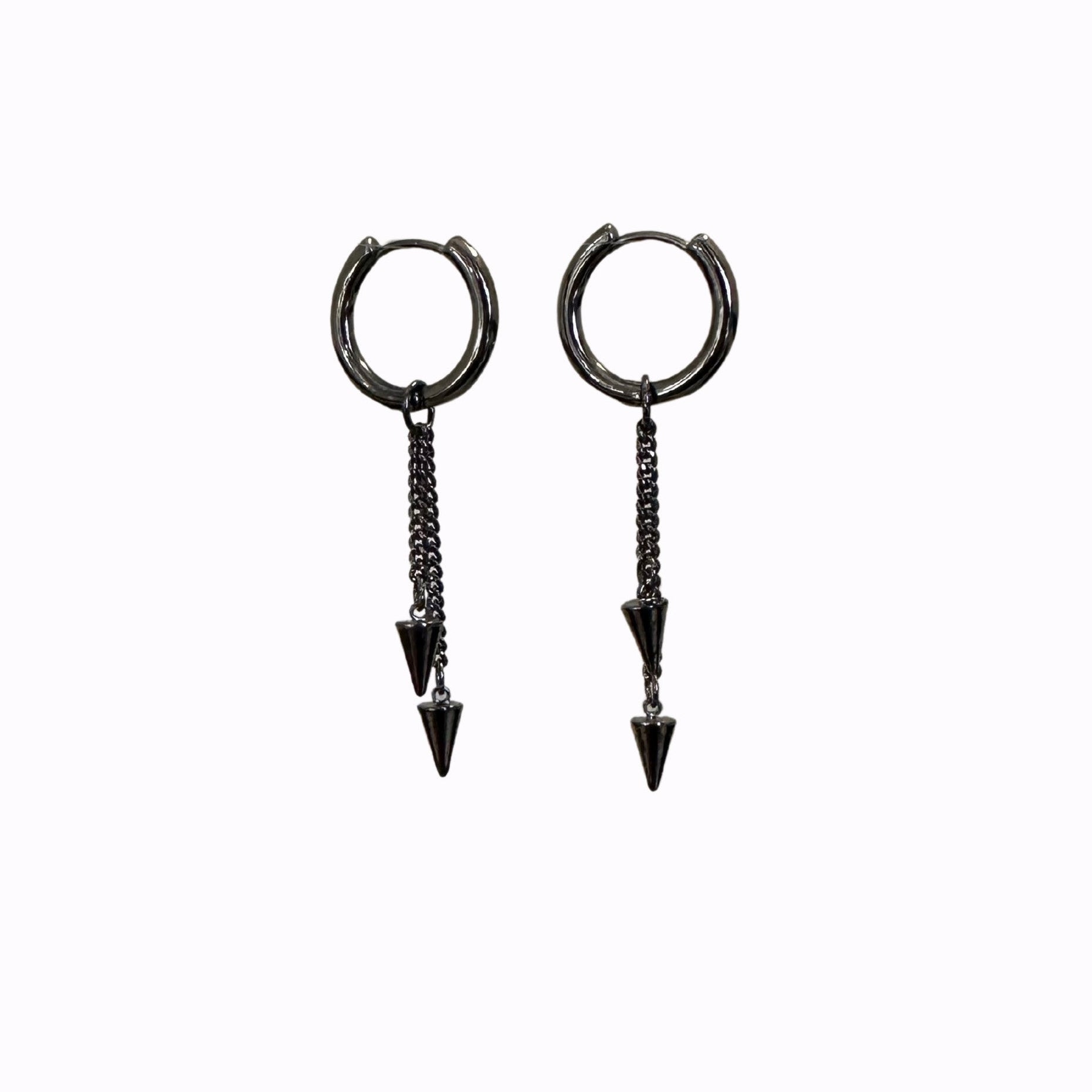 Twin Spike Hoop - Gun