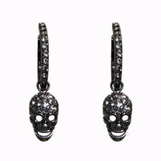 Glam Skull Hoop Medium - Gun