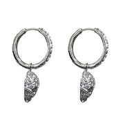 Glam Skull Hoop Medium - White