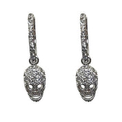 Glam Skull Hoop Medium - White