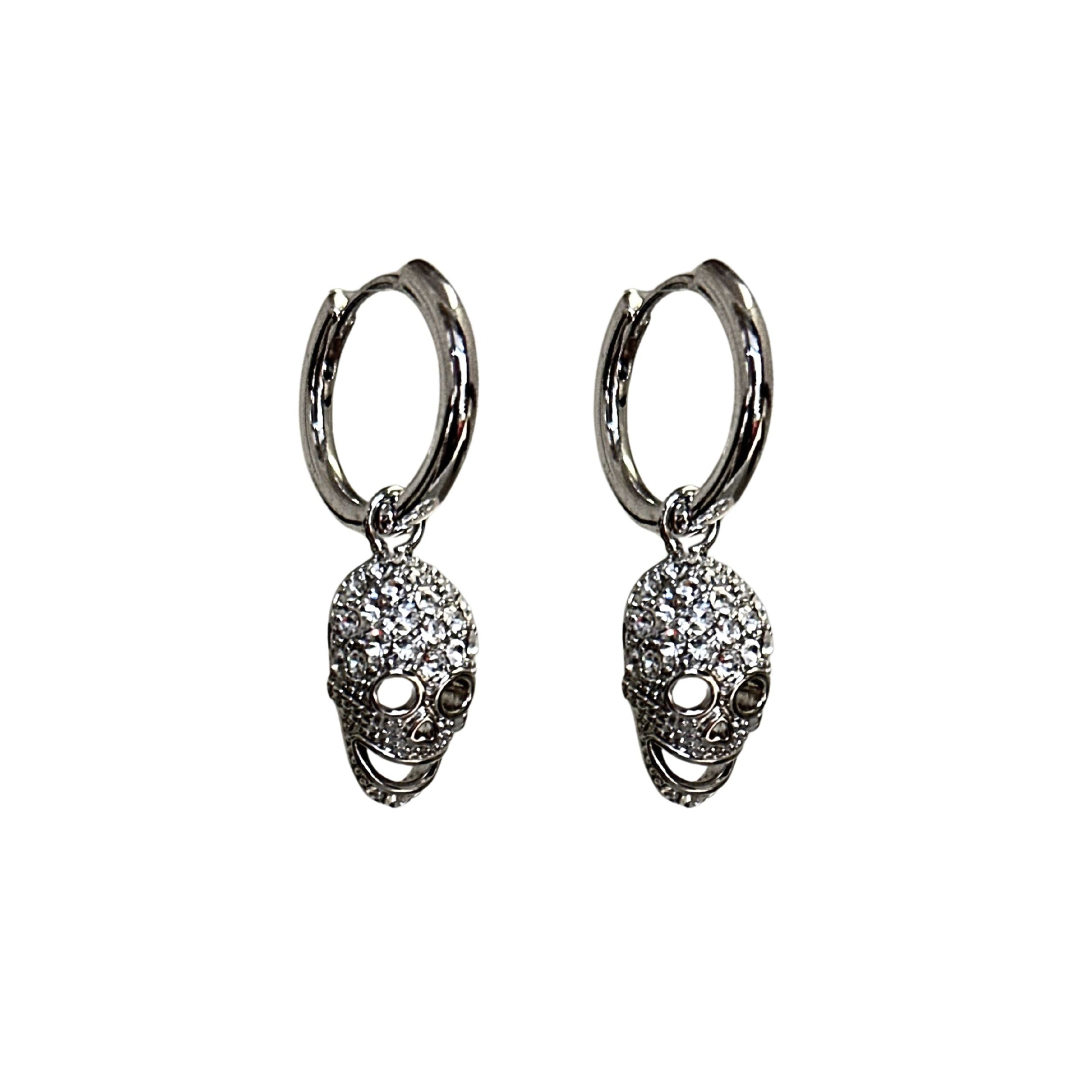 Icon Skull Hoop - White