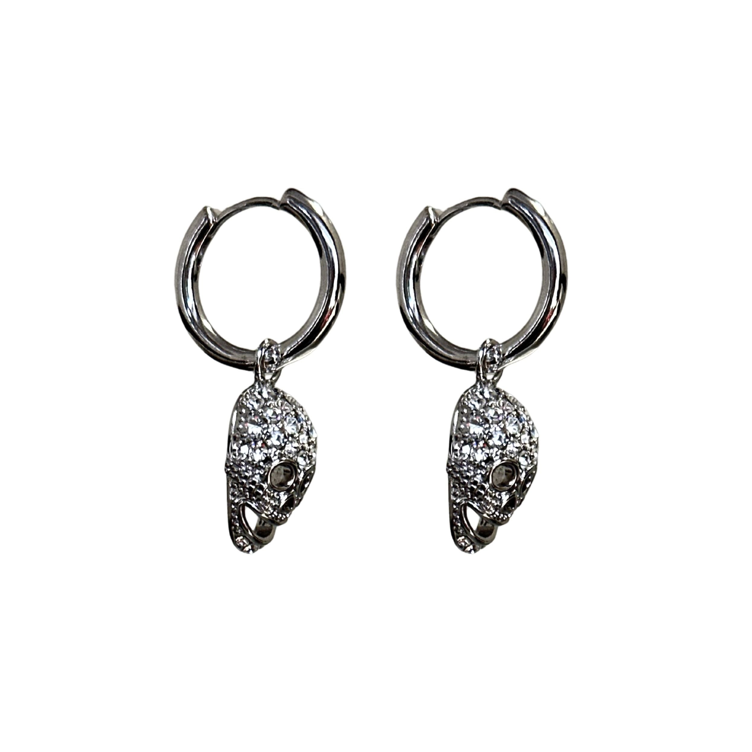 Icon Skull Hoop - White