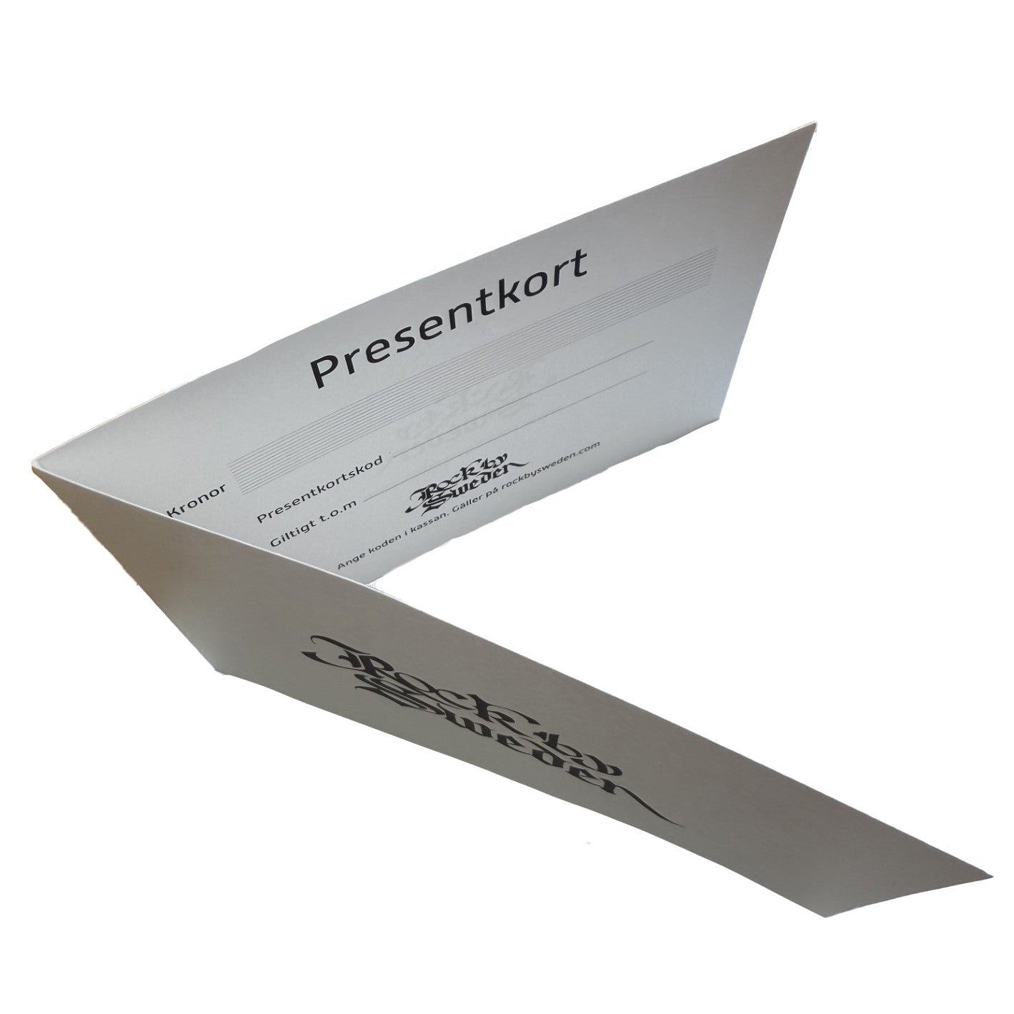 Presentkort – Fysiskt