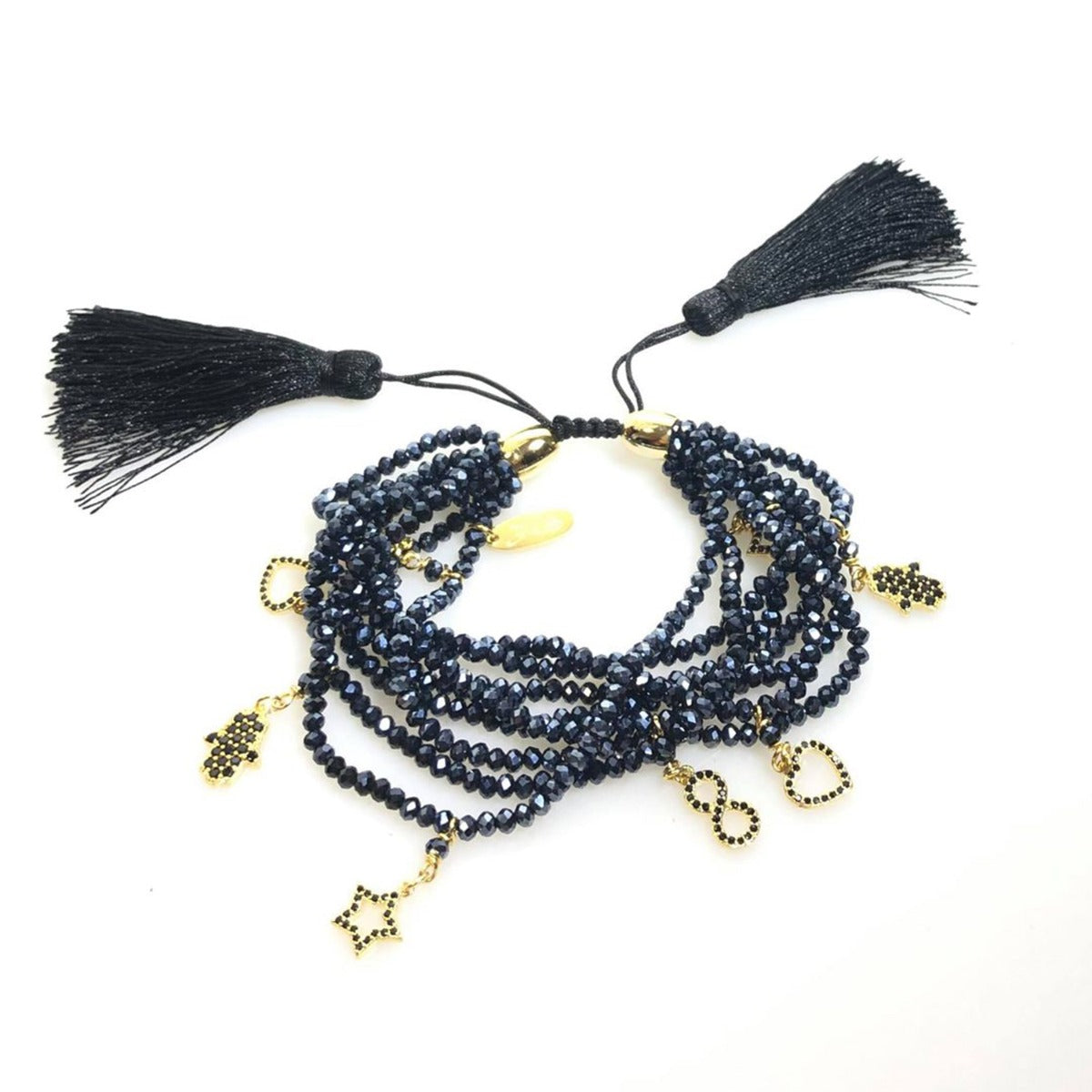 Tassle me up - Gold/Blue