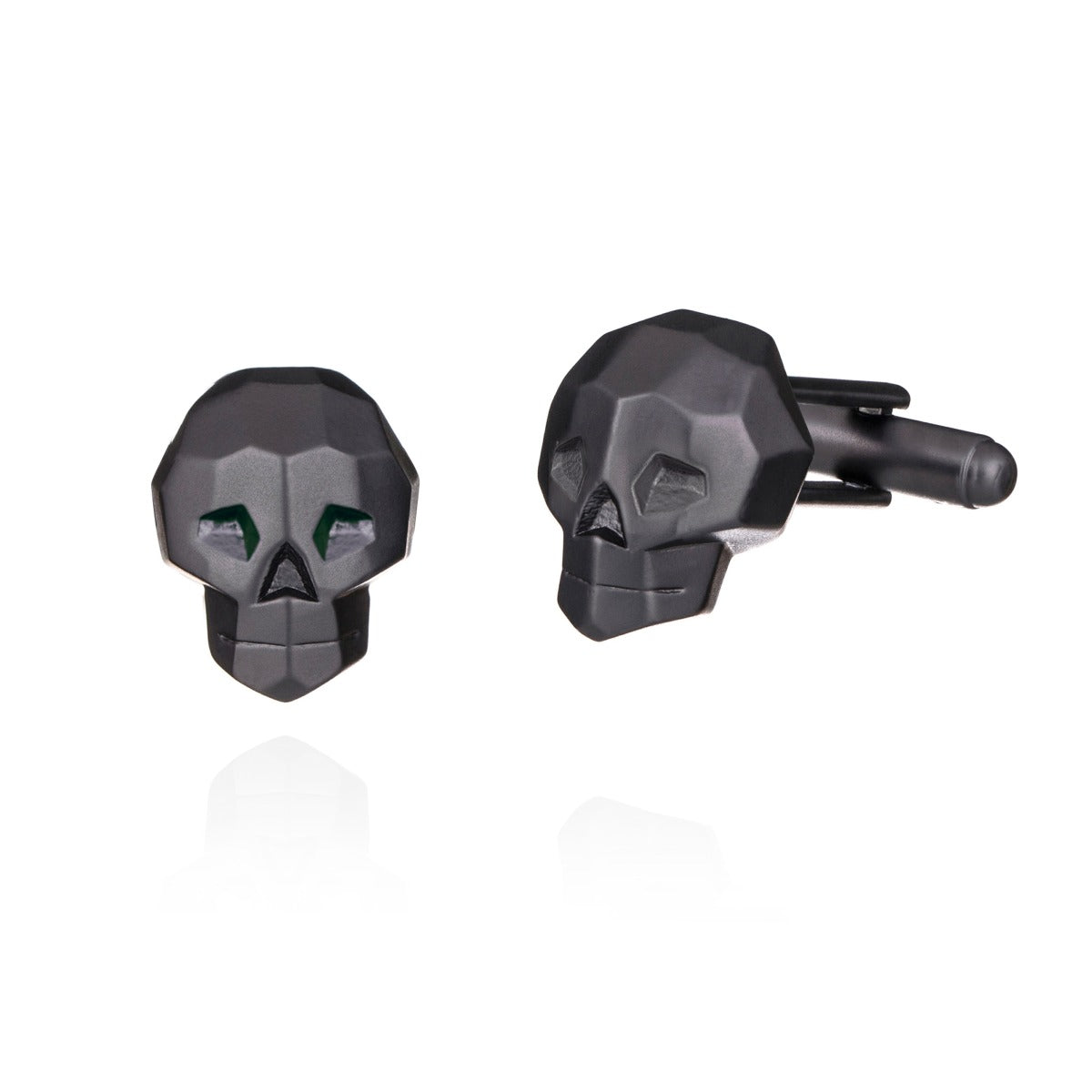 Skull Cufflink - Gun