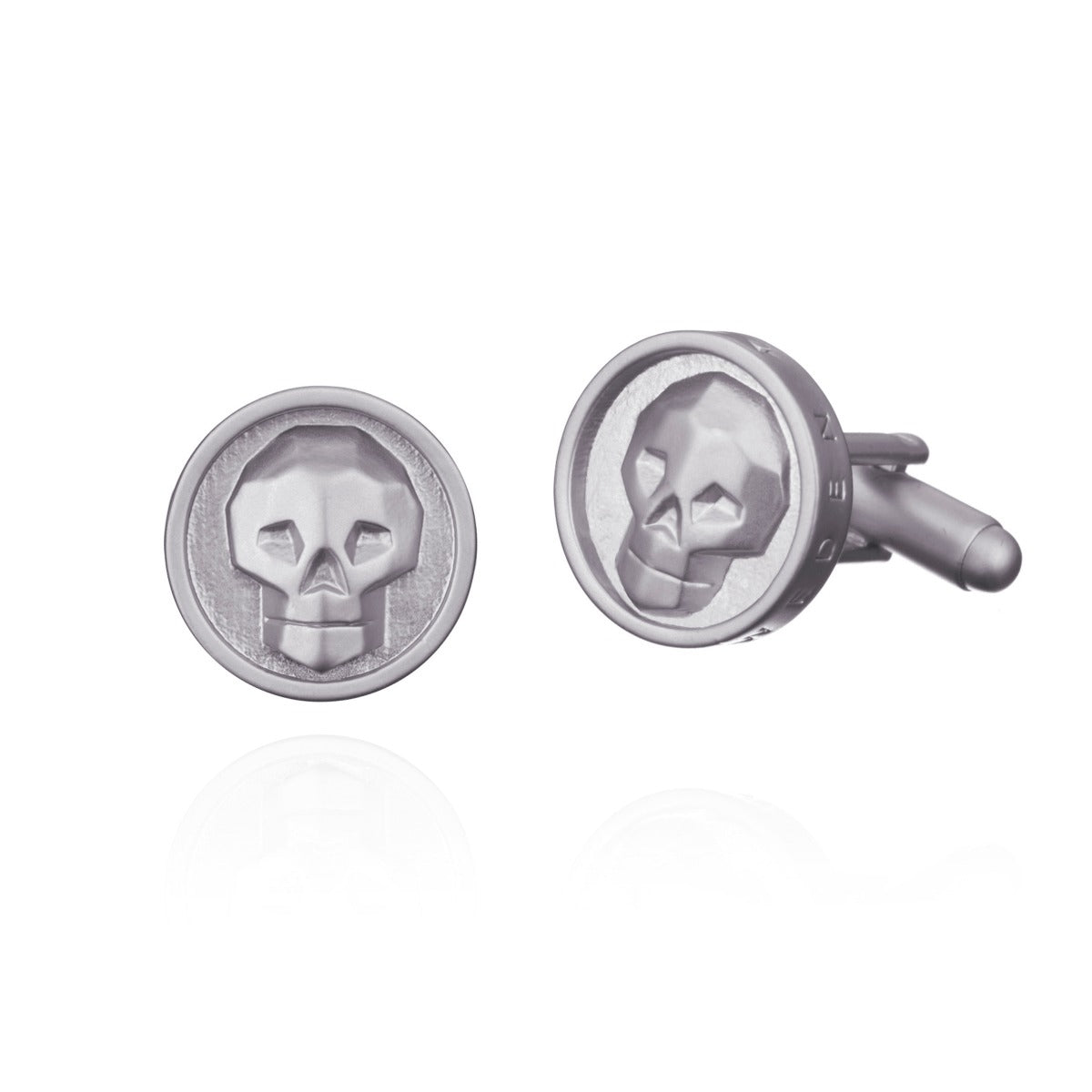 Coin Cufflink - White