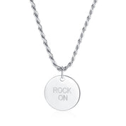 Rock On Necklace - White