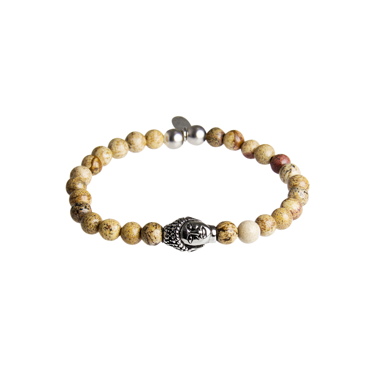 Festival Buddha - White/jasper