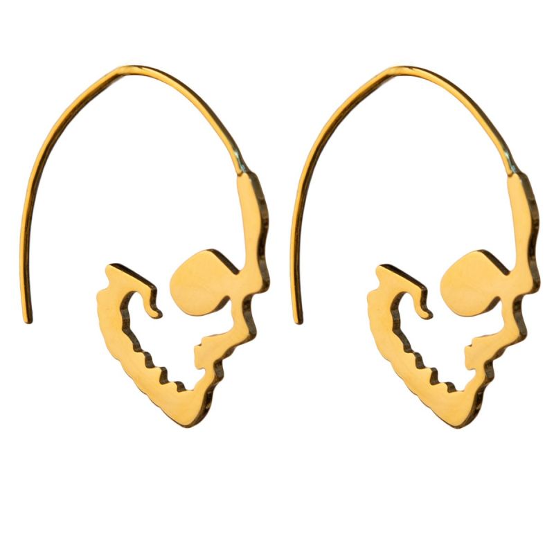 Skull Hoop - Big-Gold