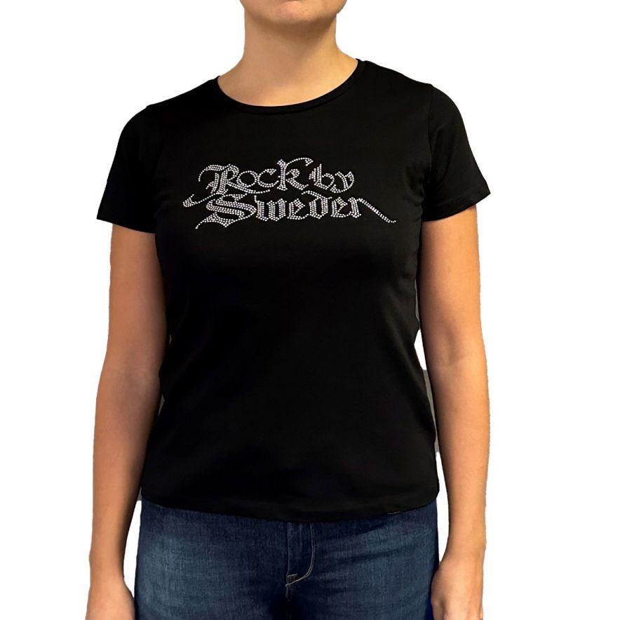 Rhinestone T-shirt damproduktbild #3