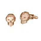 Skull Cufflink - Goldproduktminiatyrbild #1